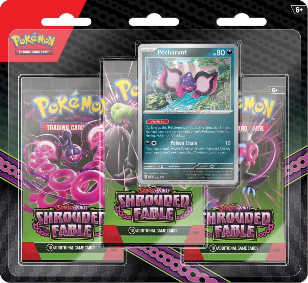 POKEMON TCG: SCARLET & VIOLET 6.5 SHROUDED FABLE 3 PACK BLISTER