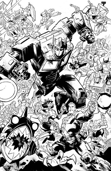 GI JOE (2024) #8 CVR H JASON HOWARD ENERGON UNIVERSE SECOND ANNIVERSARY B&W VAR