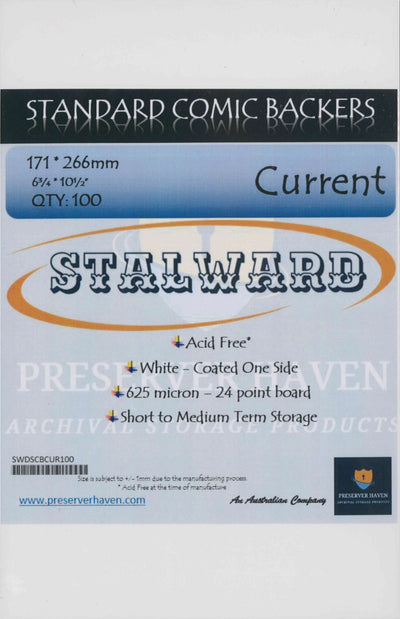 STALWARD BACKING BOARDS - CURRENT