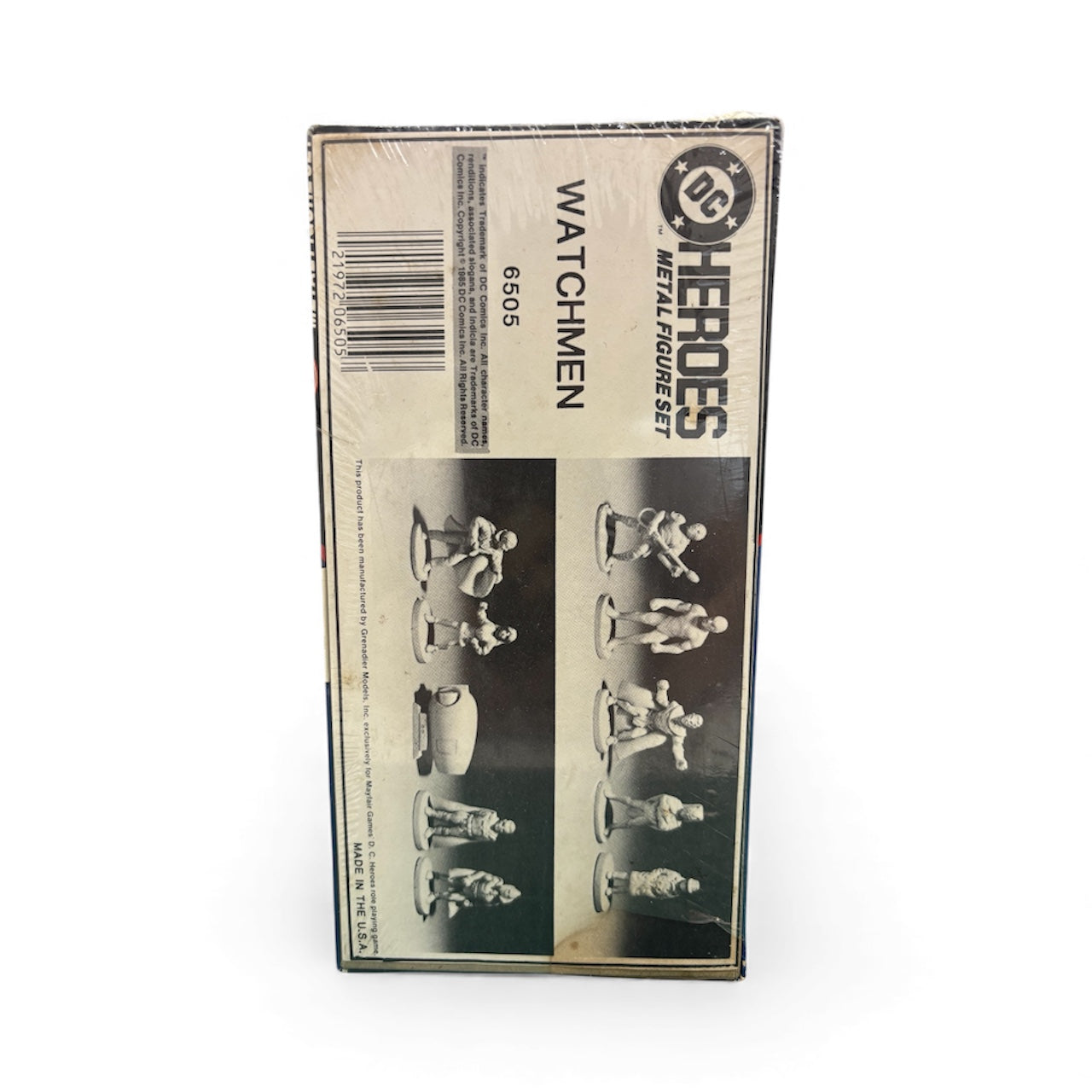 VINTAGE DC HEROES WATCHMEN METAL FIGURE SET (1987) - UNOPENED IN ORIGINAL SHRINKWRAP (VF)