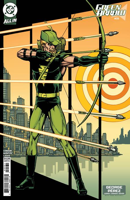 GREEN ARROW (2023) #25 CVR D GEORGE PEREZ LEGACY CARD STOCK VAR