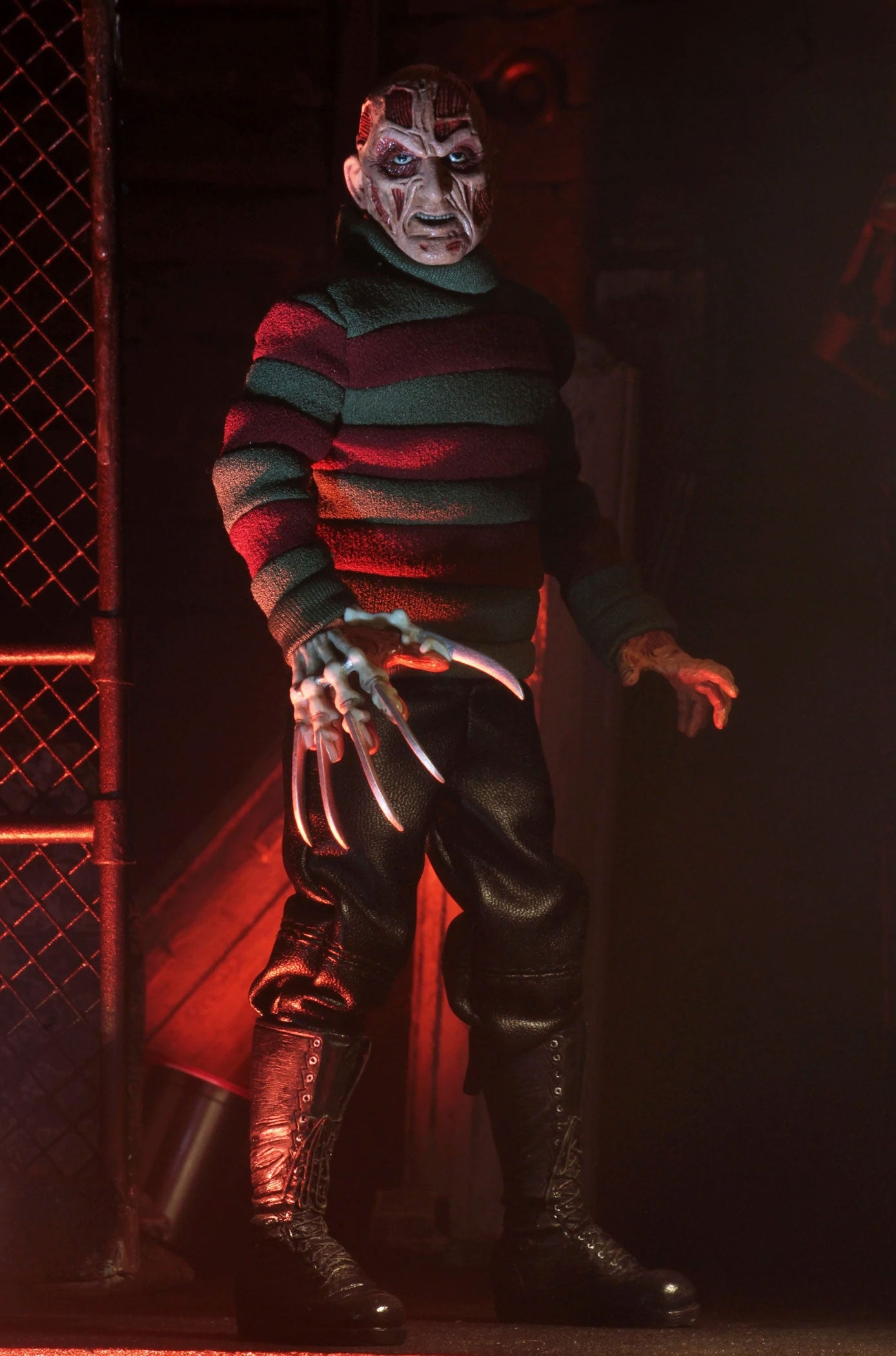 NIGHTMARE ON ELMS STREET FREDDY 8IN CLOTHED FIGURE AF
