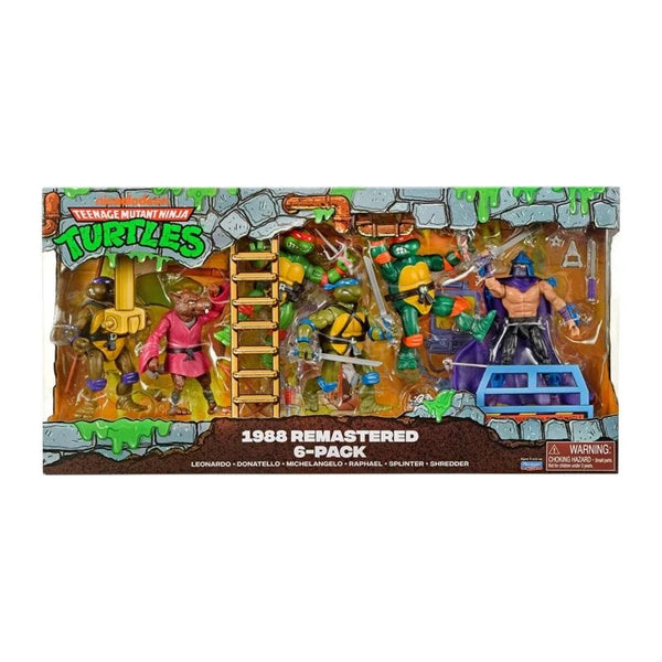 TMNT CLASSIC 1988 REMASTERED ANIMATED FIGURE 6 PACK