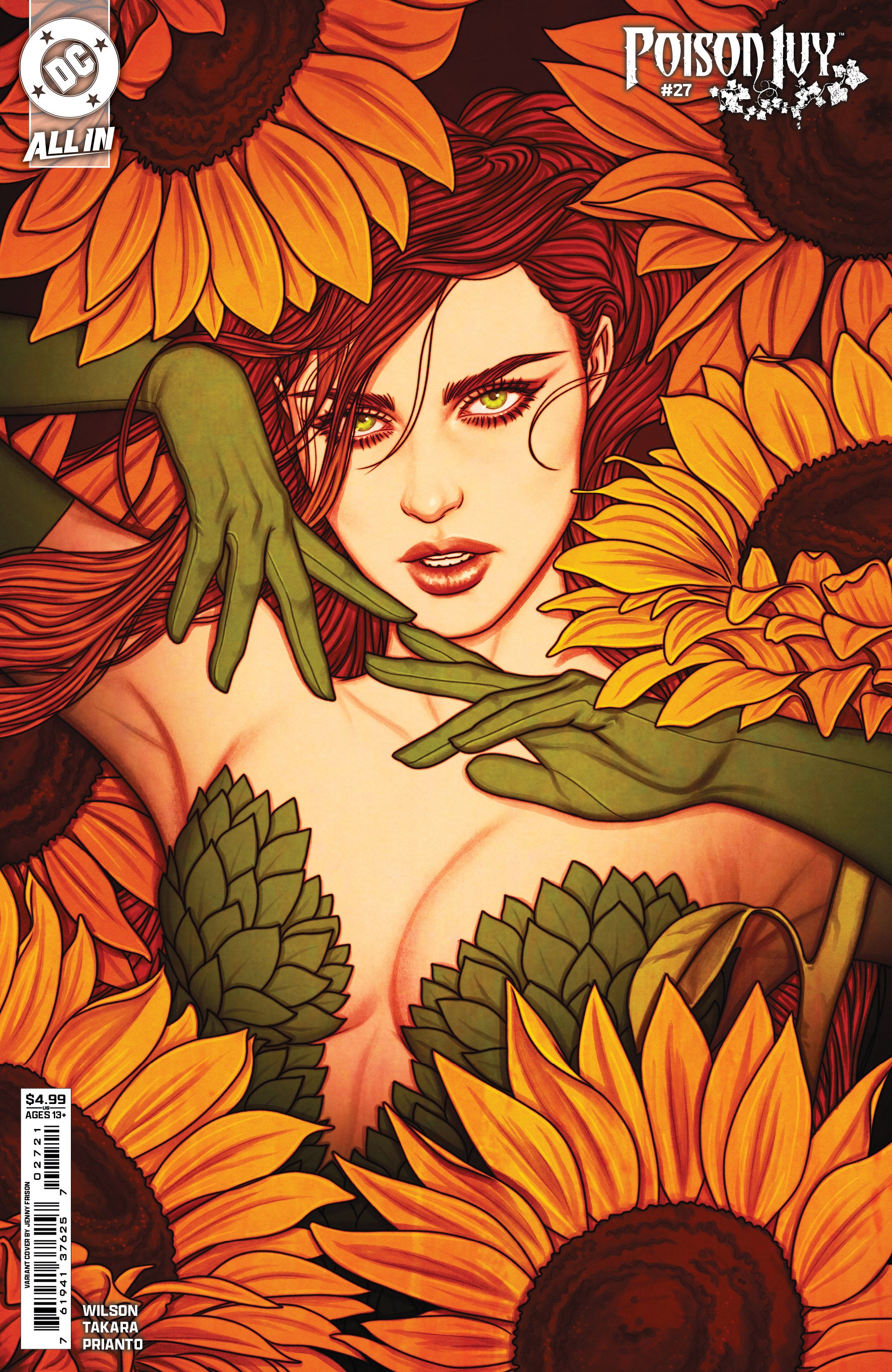 POISON IVY (2022) #27 CVR B JENNY FRISON CARD STOCK VAR