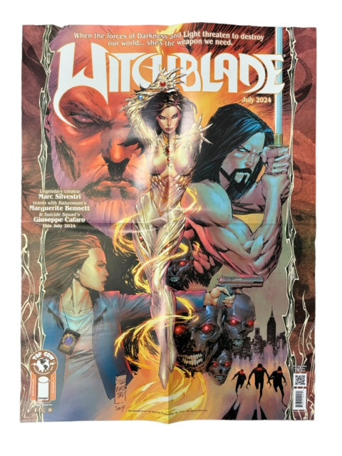 WITCHBLADE 2024 DOUBLE SIDED FOLDED PROMO POSTER