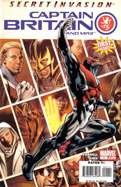 CAPTAIN BRITAIN AND MI 13 (2008) SECRET INVASION - SET OF FOUR