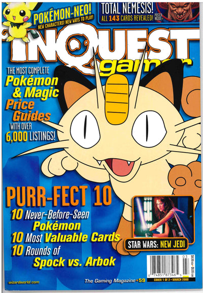 INQUEST GAMER ISSUE 59A MARCH 2000 - POKEMON / MTG PRICE GUIDE (VF)