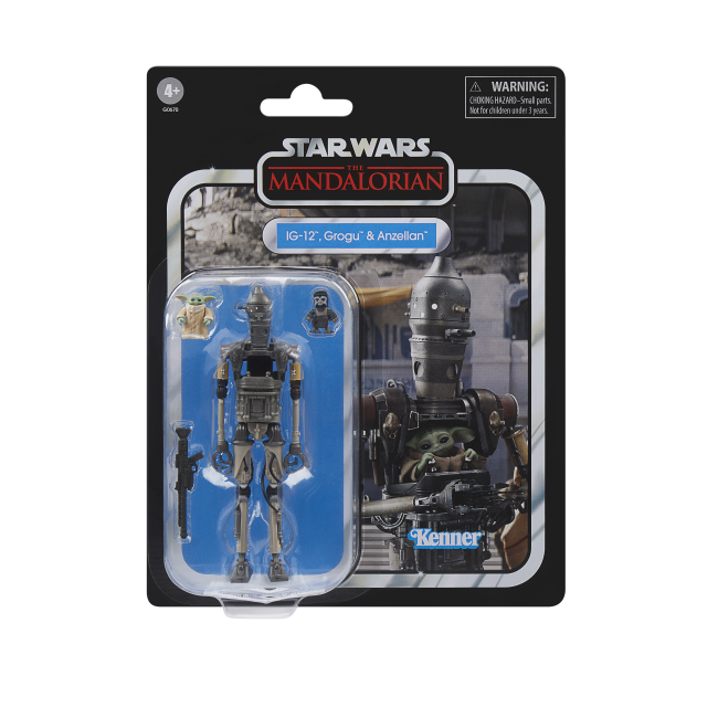 STAR WARS THE VINTAGE COLLECTION IG-12, GROGU & ANZELLAN AF