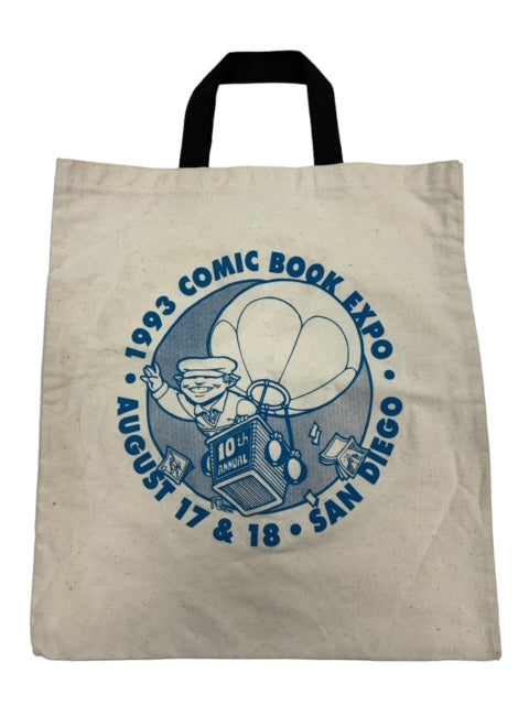 ULTRA RARE VINTAGE SAN DIEGO (SDCC) 10TH ANNIVERSARY COMIC CON TOTE (1993)