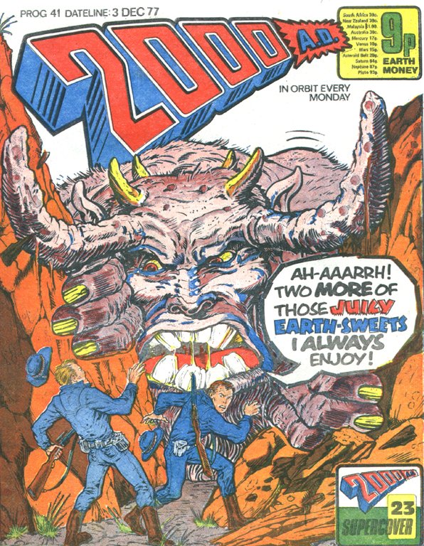2000 AD (1977) #41 - FIRST APPEARANCE OF BONJO / FIRST BOLLAND JUDGE DREDD