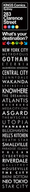 KINGS DESTINATION - DOOR POSTER