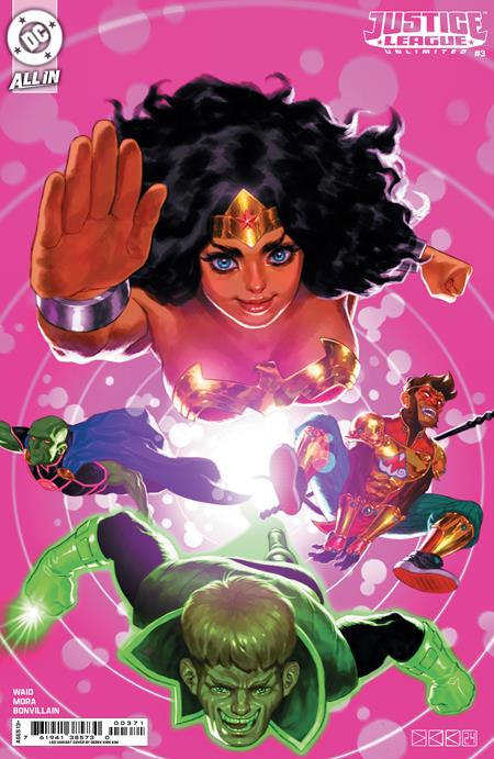 JUSTICE LEAGUE UNLIMITED (2024) #3 CVR G INC 1:50 DEREK KIRK KIM CARD STOCK VAR