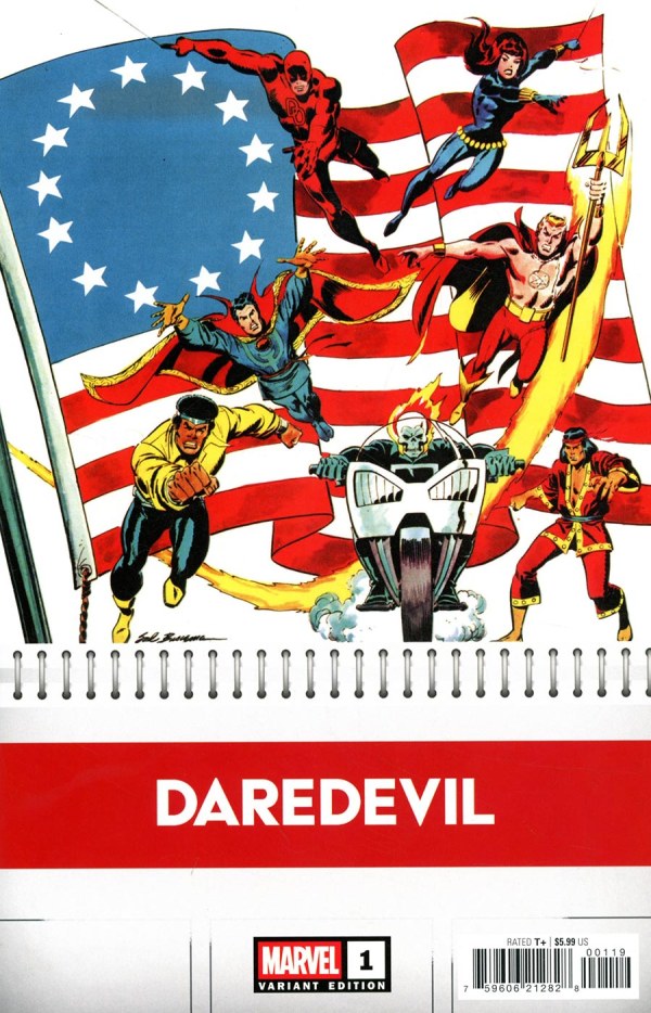 DAREDEVIL (2026) #1 50 COPY INCV SAL BUSCEMA BICENTENNIAL CALENDAR HIDDEN GEM VAR