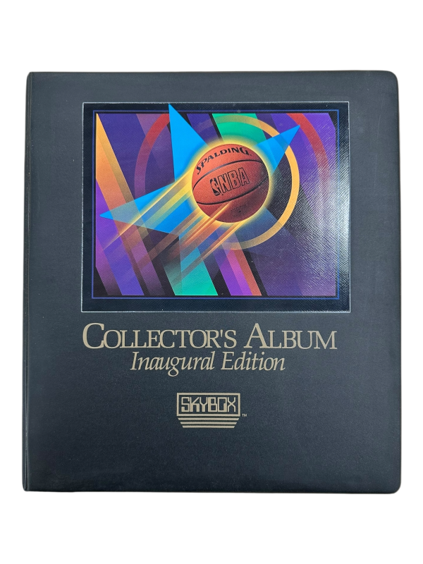 1990/91 SKYBOX NBA BASKETBALL BASE CARD SET WITH ALBUM