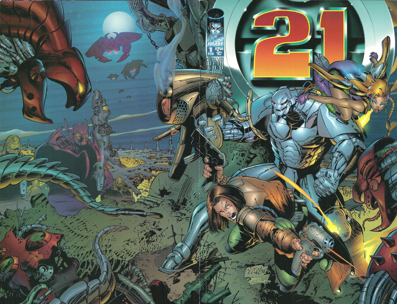 21 (1996) - SET OF THREE *SIGNED* BY MARC SILVESTRI & D-TRON