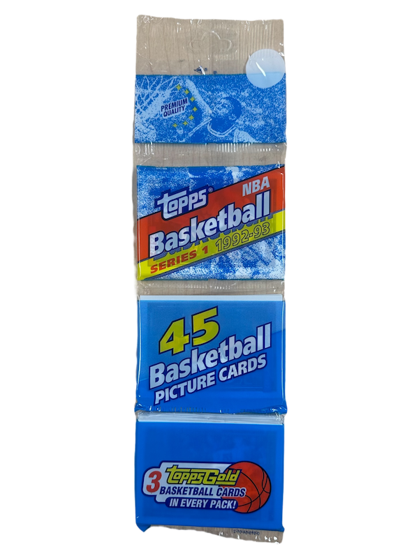 1992-93 TOPPS NBA BASKETBALL SERIES 1 RACK PACK