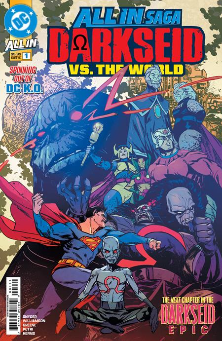 DC ALL IN SAGA DARKSEID VS THE WORLD (2026) #1 (ONE SHOT) CVR A SANFORD GREENE
