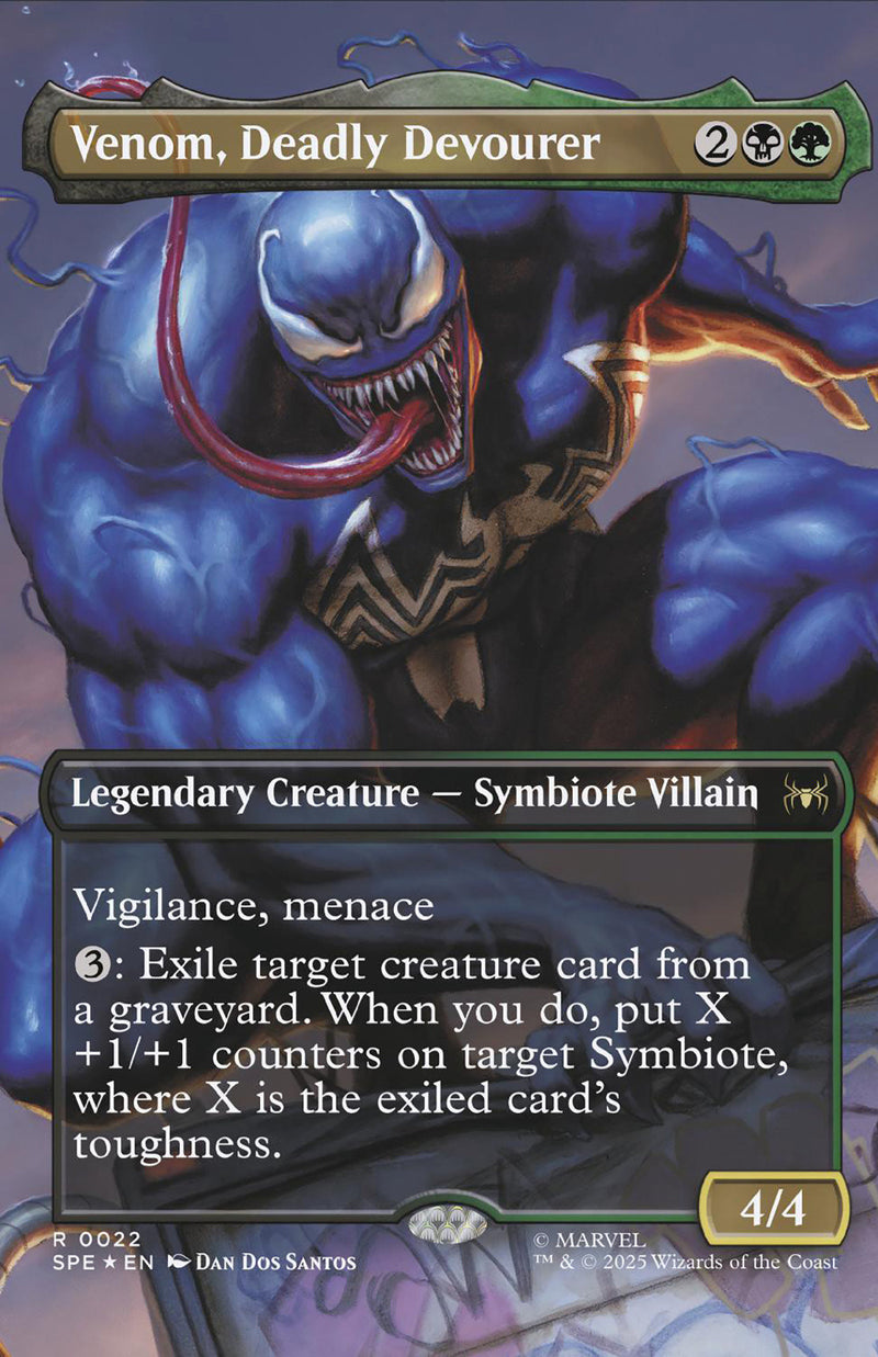 VENOM (2025) #258 DAN DOS SANTOS MAGIC THE GATHERING VAR