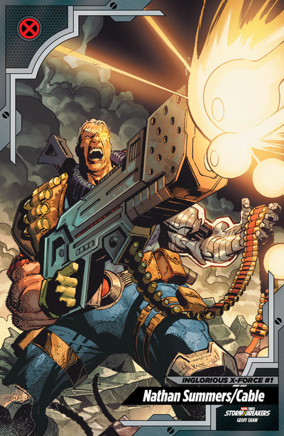 INGLORIOUS X-FORCE (2026) #1 GEOFF SHAW X-MEN TRADING CARD VAR