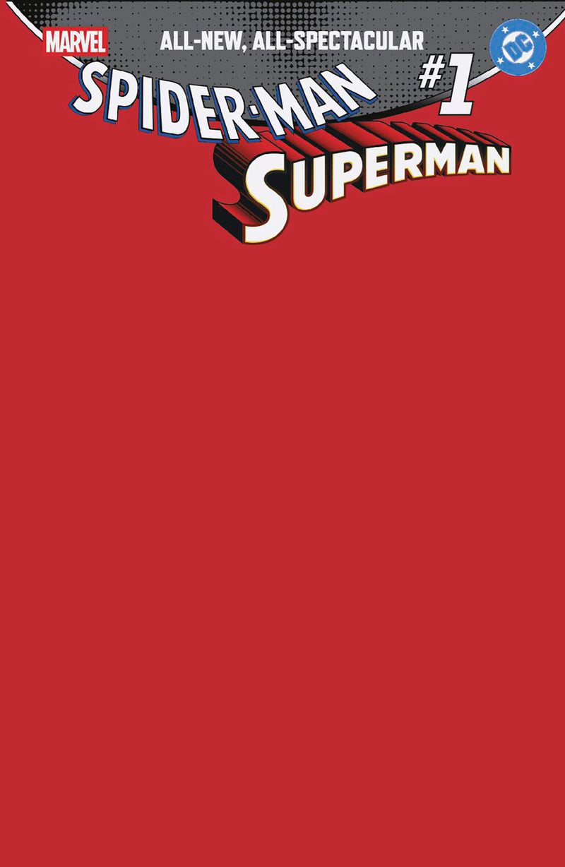 MARVEL DC SPIDER-MAN SUPERMAN (2026) #1 BLANK CVR VAR
