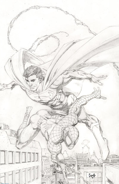 MARVEL DC SPIDER-MAN SUPERMAN (2026) #1 200 COPY INCV GREG CAPULLO VIRGIN SKETCH VAR