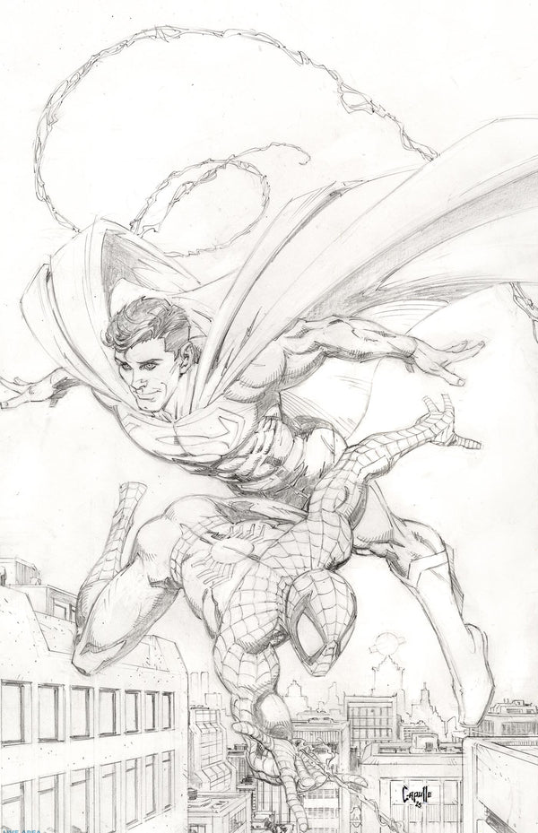 MARVEL DC SPIDER-MAN SUPERMAN (2026) #1 200 COPY INCV GREG CAPULLO VIRGIN SKETCH VAR