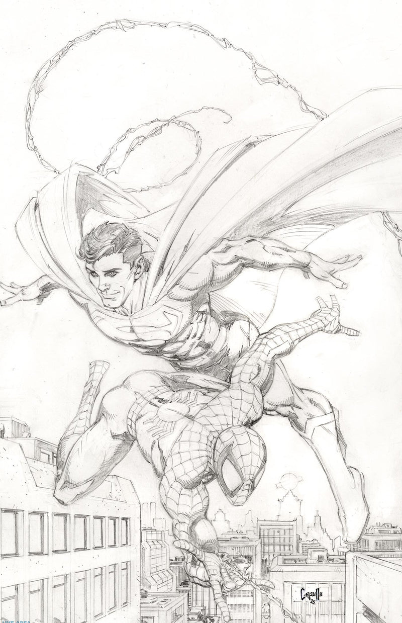 MARVEL DC SPIDER-MAN SUPERMAN (2026) #1 200 COPY INCV GREG CAPULLO VIRGIN SKETCH VAR