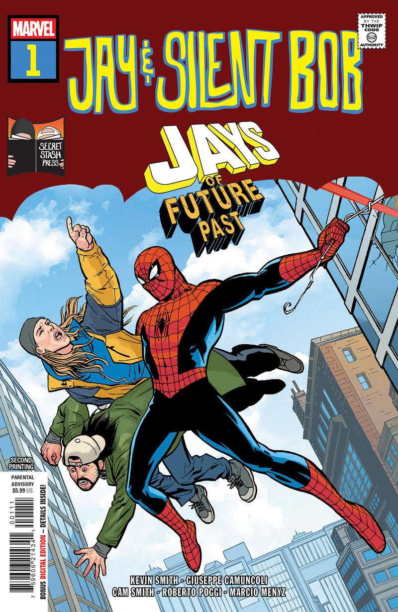 JAY & SILENT BOB JAYS OF FUTURE PAST (2026) #1 (ONE SHOT) 2ND PRINTING GIUSEPPE CAMUNCOLI VAR