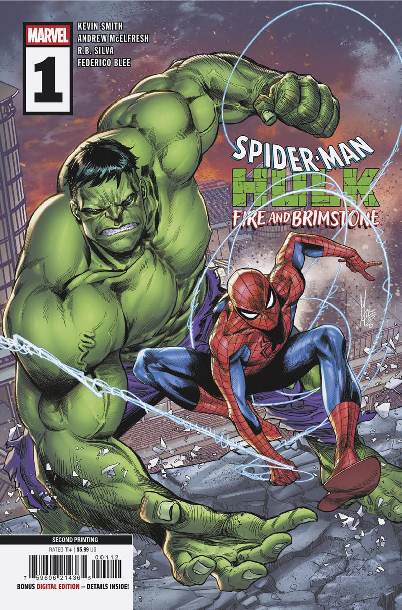 SPIDER-MAN HULK FIRE AND BRIMSTONE (2026) #1 MARCO CHECCHETTO SECOND PRINTING VAR