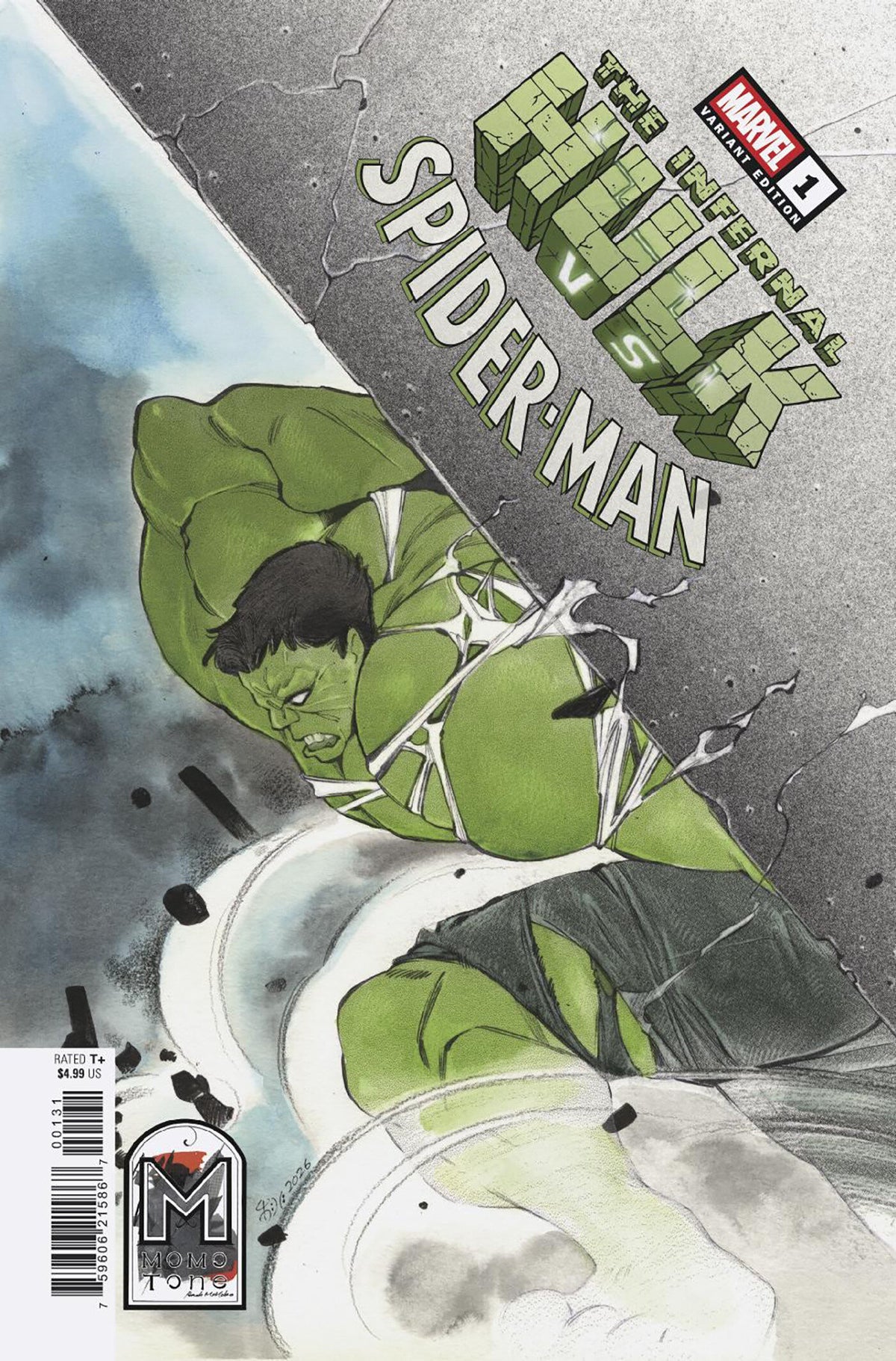 INFERNAL HULK VS SPIDER-MAN (2026) #1 (ONE SHOT) PEACH MOMOKO MOMO-TONE ...
