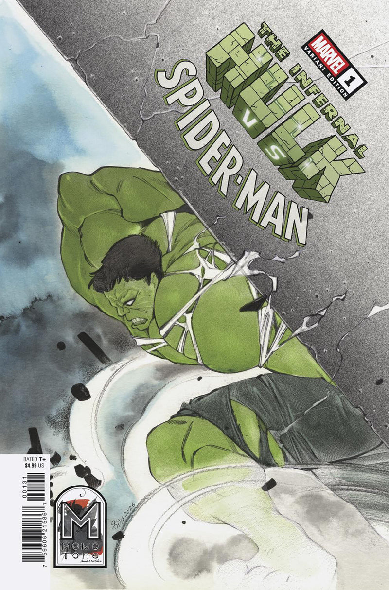 INFERNAL HULK VS SPIDER-MAN (2026) #1 (ONE SHOT) PEACH MOMOKO MOMO-TONE ...