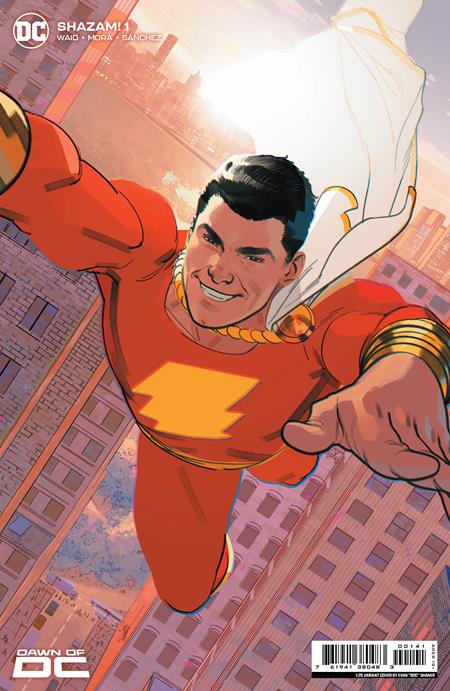 SHAZAM (2023) #1 CVR E INC 1:25 EVAN DOC SHANER CARD STOCK VAR