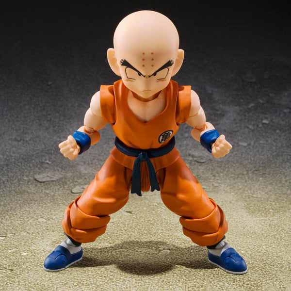 S.H.FIGUARTS DRAGON BALL Z KRILLIN SON GOKUS BEST FRIEND FIGURE AF