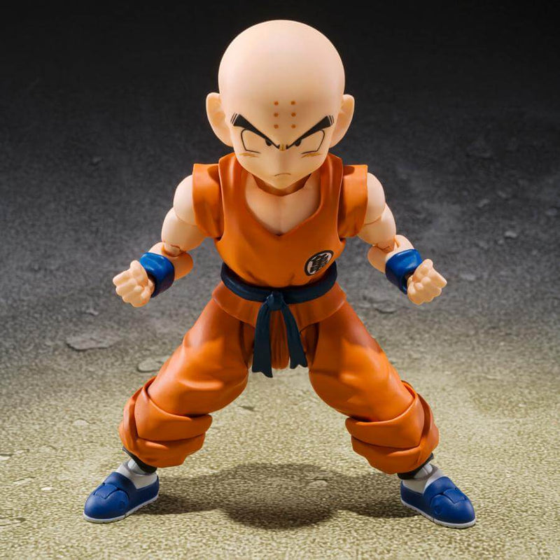 S.H.FIGUARTS DRAGON BALL Z KRILLIN SON GOKUS BEST FRIEND FIGURE AF