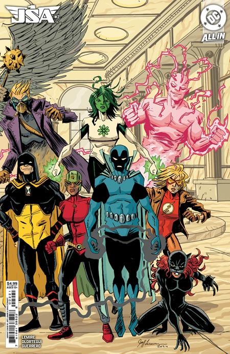 JSA (2024) #2 CVR B JEFF LEMIRE CONNECTING CARD STOCK VAR