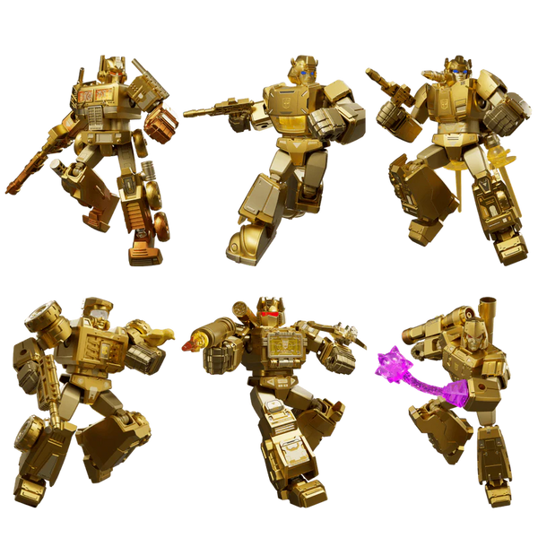 BLOKEES TRANSFORMERS LIMITED EDITION GOLD SERIES MODEL KIT BOX SET VERSION 2