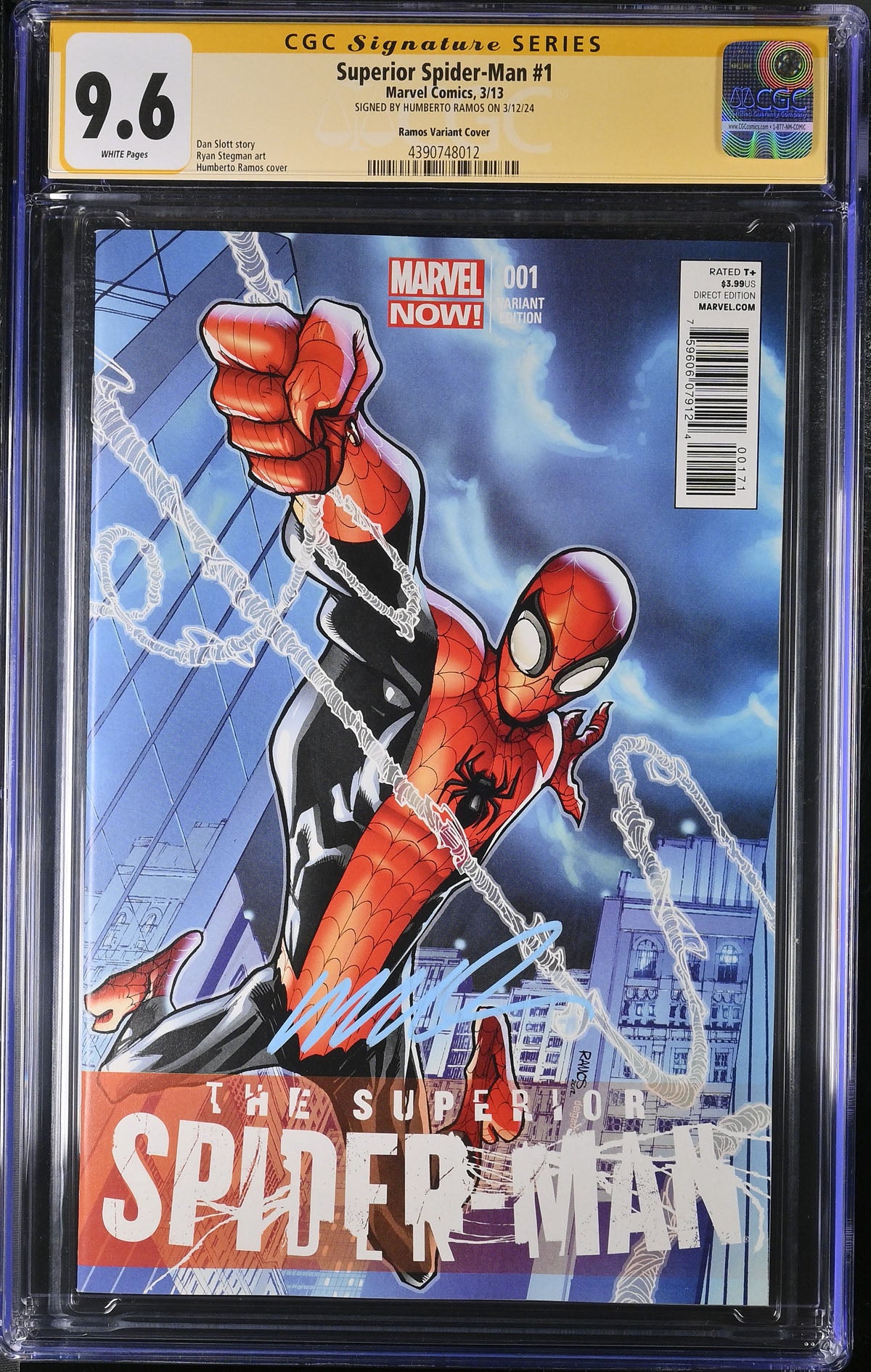 CGC SUPERIOR SPIDER-MAN #1 VARIANT (9.6) SIGNATURE SERIES - SIGNED BY HUMBERTO RAMOS