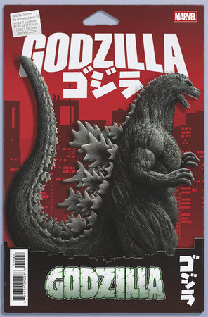 GODZILLA DESTROYS THE MARVEL UNIVERSE (2025) #1 JOHN TYLER CHRISTOPHER ACTION FIGURE VAR
