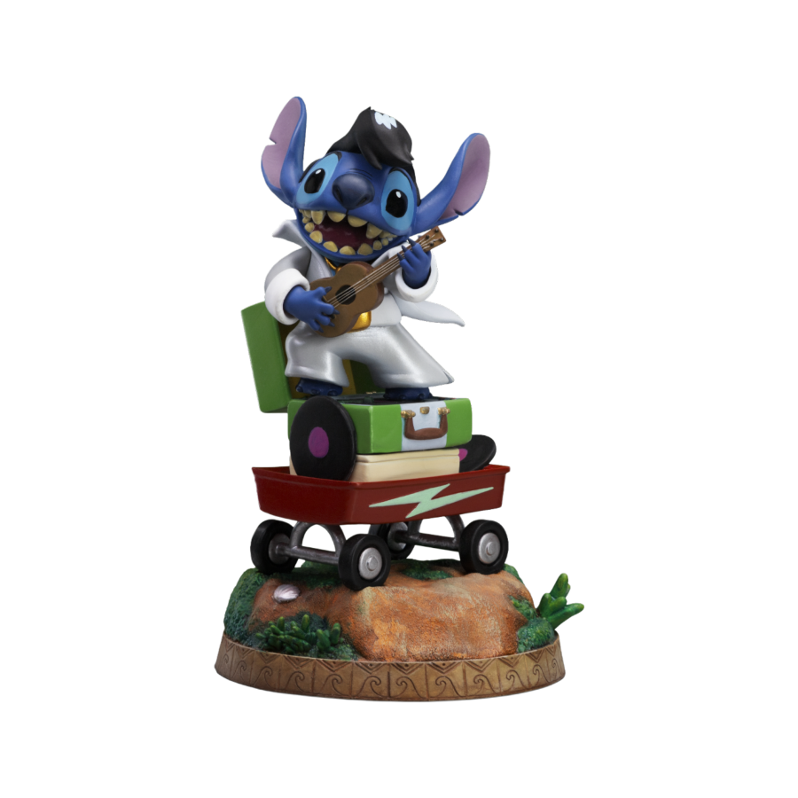 LILO AND STITCH STITCH KING OF ROCK 1/10 SCALE STATUE