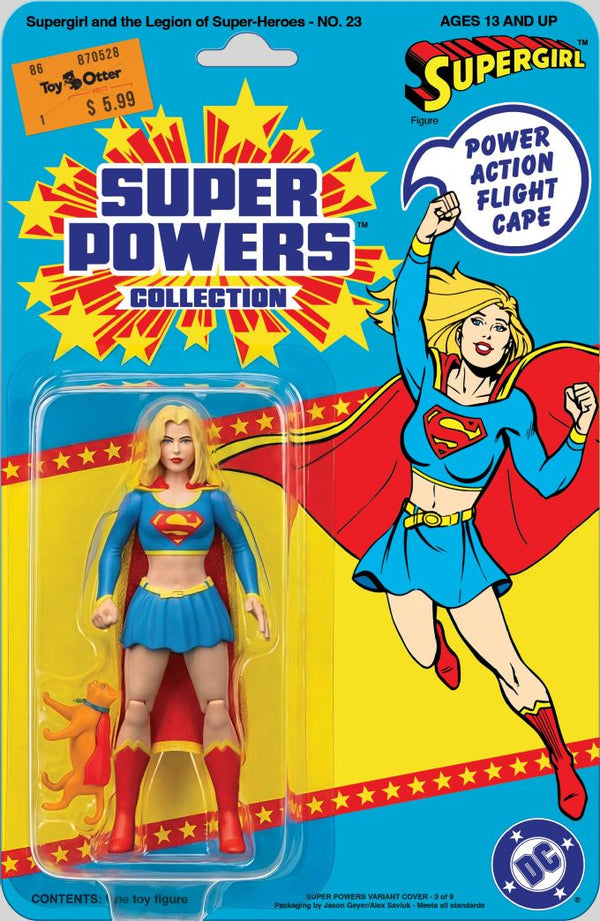 SUPERGIRL AND THE LEGION OF SUPER HEROES (2006) #23 FACSIMILE EDITION (2026) CVR B JASON GEYER & ALEX SAVIUK SUPERGIRL SUPER POWERS CARD STOCK VAR