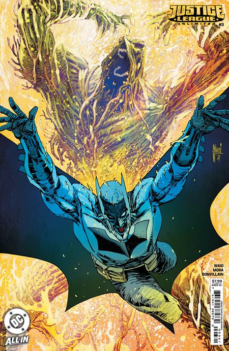 JUSTICE LEAGUE UNLIMITED (2024) #3 CVR E GUILLEM MARCH RAISED UV FOIL VAR