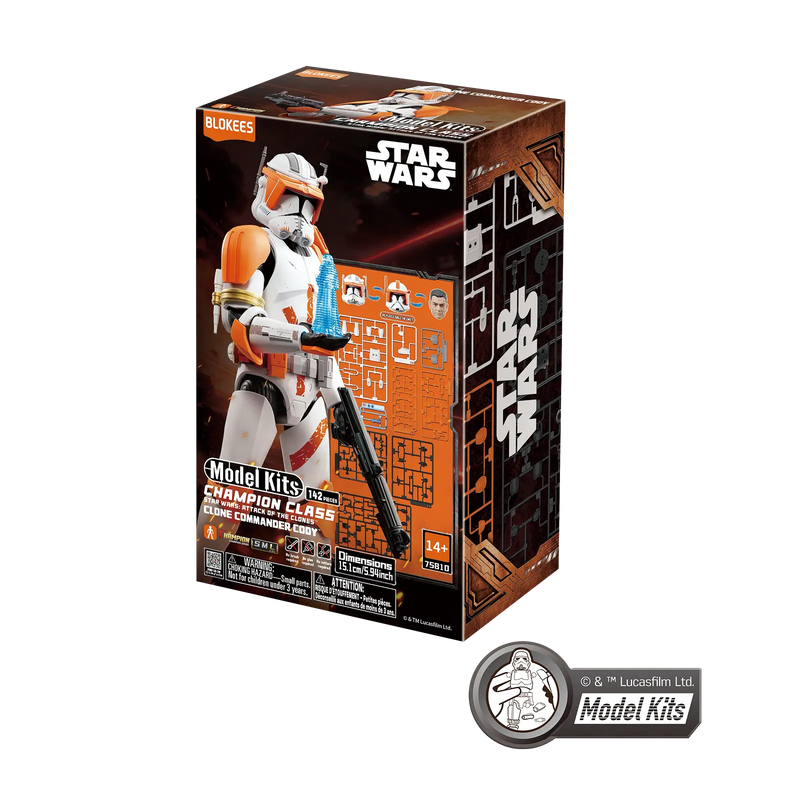 BLOKEES STAR WARS CHAMPION CLASS 10 CLONE COMMANDER CODY MODEL