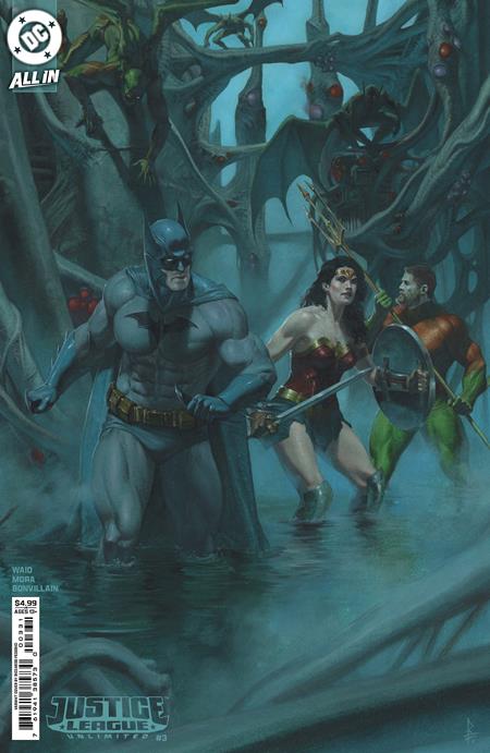 JUSTICE LEAGUE UNLIMITED (2024) #3 CVR D RICCARDO FEDERICI CARD STOCK VAR