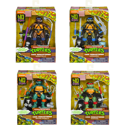 TMNT CLASSIC 40TH ANNIVERSARY 1988 COLLECTOR REMASTERED AF SET