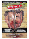 ALCATRAZ AND FREE FOR ALL DOUBLE SIDED FOLDED PROMO POSTER