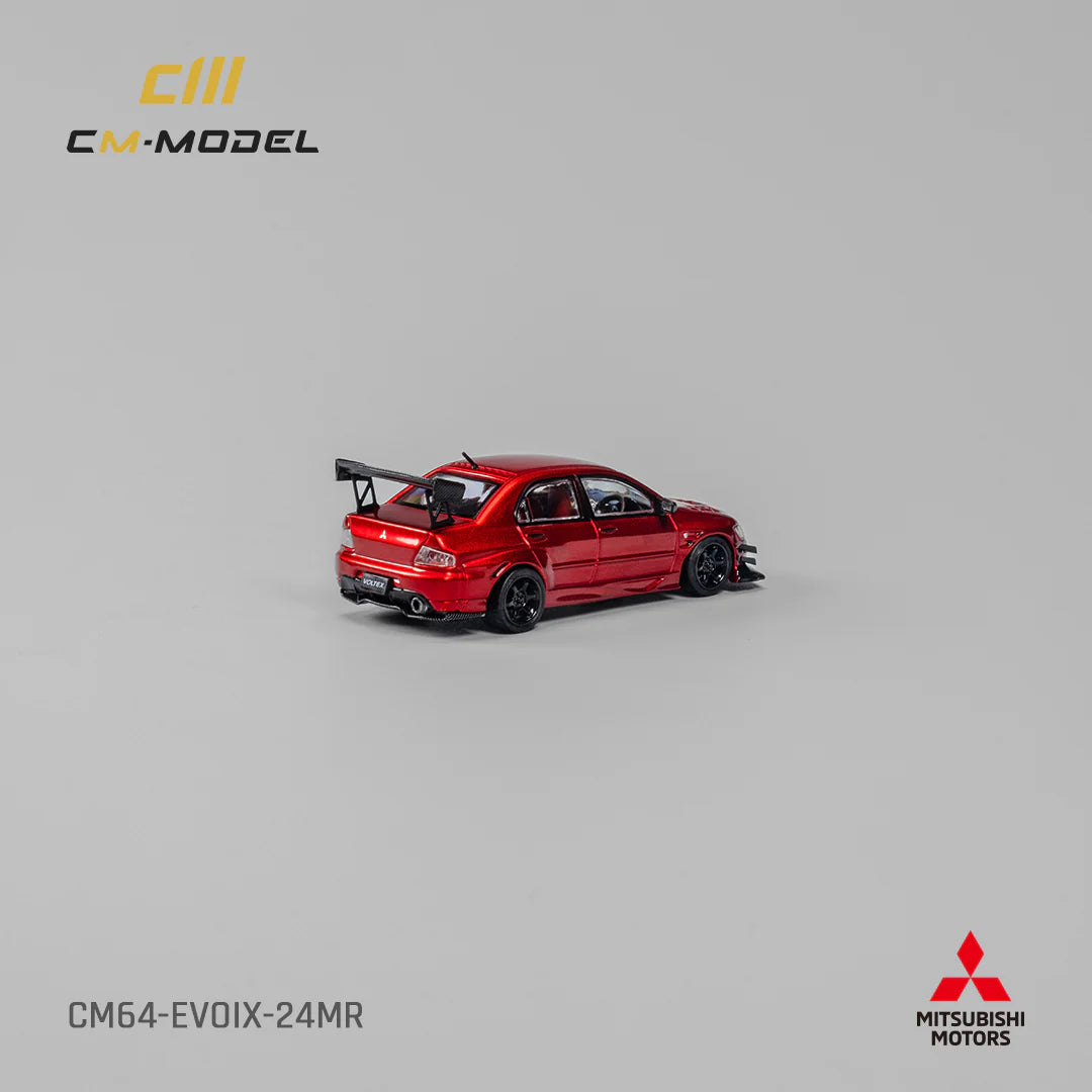 CM MODEL 1/64 MITSUBISHI LANCER EVOLUTION IX RED METALLIC