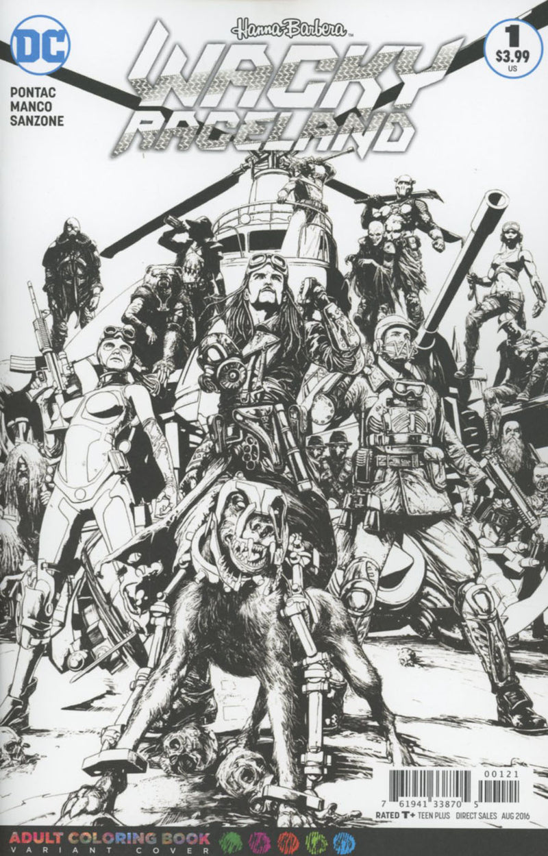 WACKY RACELAND #1 COLORING BOOK VAR ED