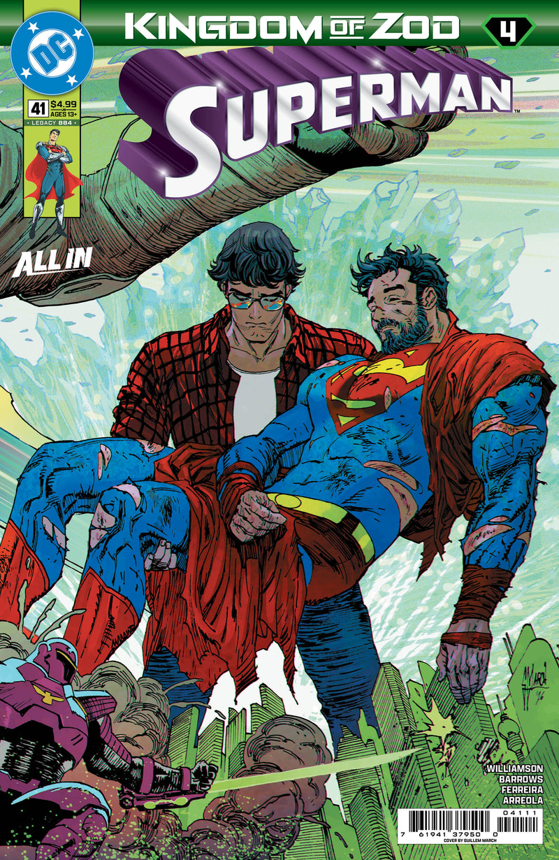 SUPERMAN (2023) #41 CVR A GUILLEM MARCH CONNECTING (KINGDOM OF ZOD)
