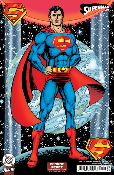 SUPERMAN (2023) #27 CVR F GEORGE PEREZ LEGACY CARD STOCK VAR