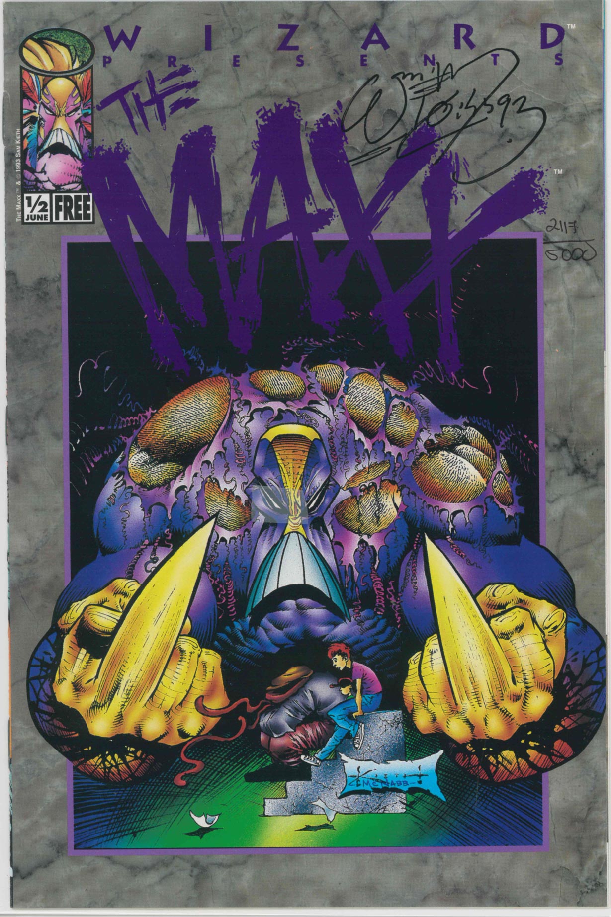 MAXX (1993) WIZARD 1/2 - DYNAMIC FORCES SIGNED EDITION